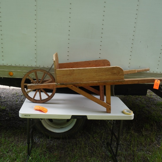 WOODEN WHEEL BARROW  64 L