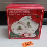 16 PC. PORCELAIN CHRISTMAS CHINA