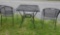 PATIO UMBRELLA TABLE AND 2 CHAIRS  30 X 28
