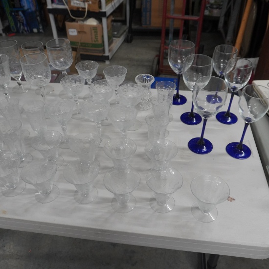 56 PCS. OF STEMWARE