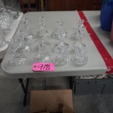 GLASS CANDLEHOLDERS  5 T