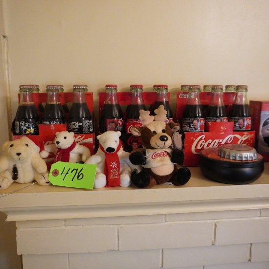 COKE ITEMS ON MANTLE