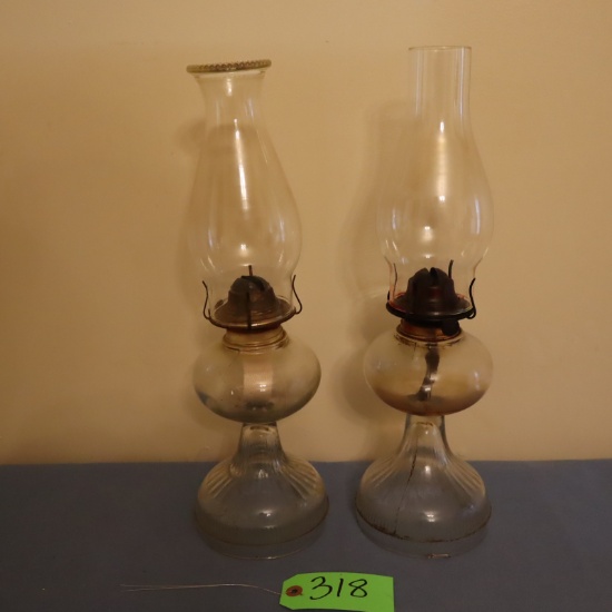 2 OIL LAMPS