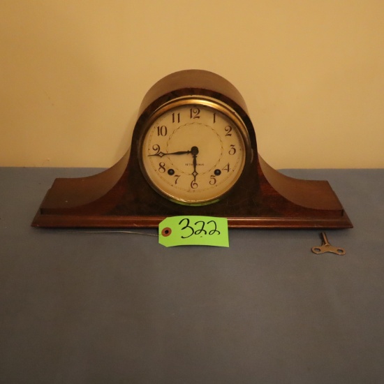 SETH THOMAS MANTLE CLOCK W/ PENDULUM & KEY