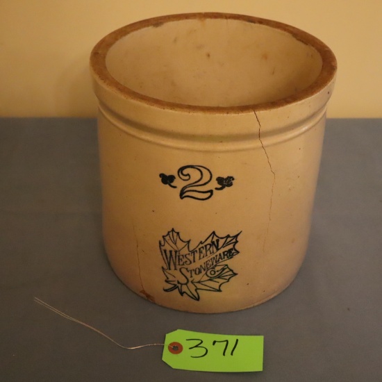 WESTERN STONEWARE 2 GAL. CROCK