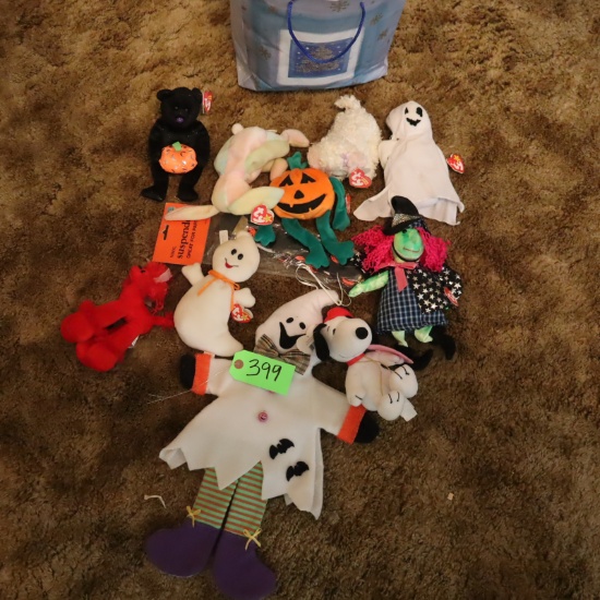 ASST. BEANIE BABIES AND DOLLS