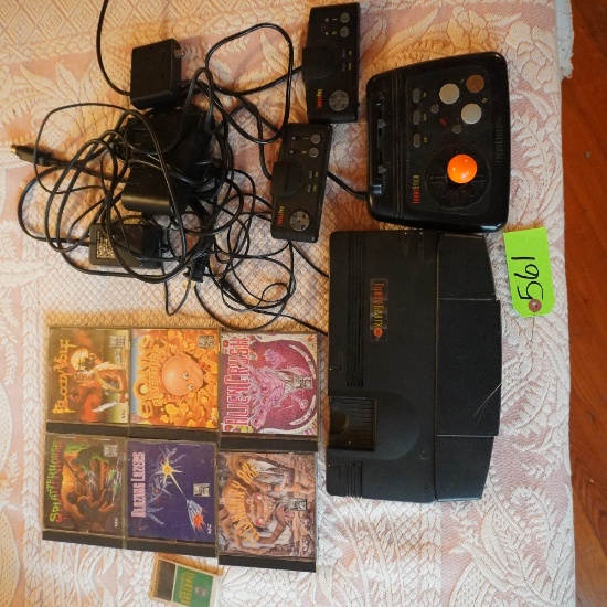 TURBO GRAFX JOY STICK AND GAMES