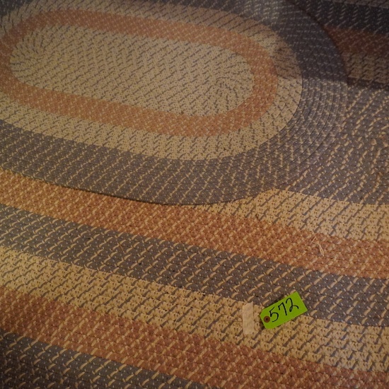 2 BRAIDED RUGS  98 X 53 AND 39 X 31