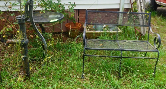3 PCS. PATIO SET- SETTEE, CHAIR & TABLE