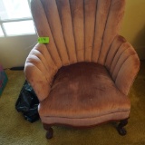 ATNIQUE CHANNEL BACK UPHOLSTERED CHAIR