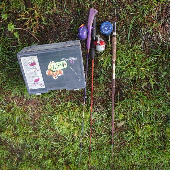 TACKLE BOX AND FISHING RODS