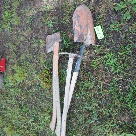 HOE, SHOVEL, AXE