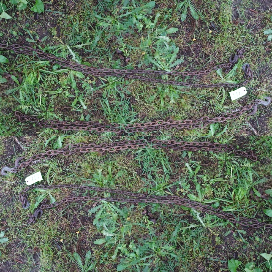 9 & 10 FT. LOG CHAINS W/ HOOKS
