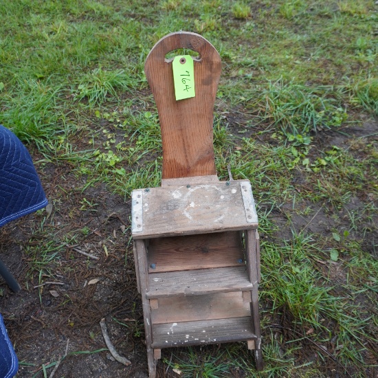 OLD STEP STOOL