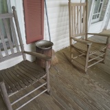 3 WOODEN PORCH ROCKERS