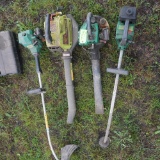 2 BLOWERS AND 2 WEEDEATERS