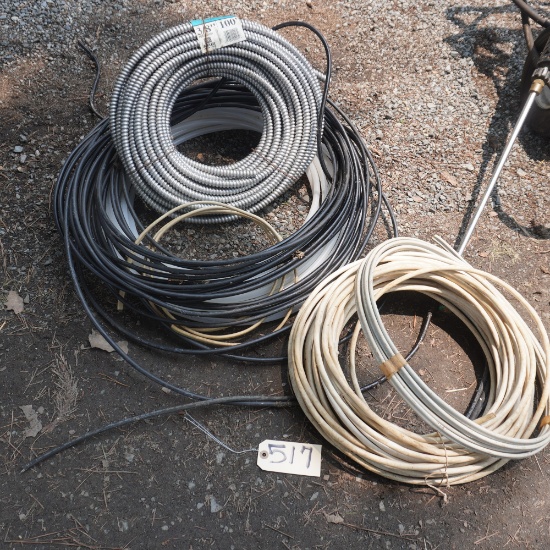 PARTIAL ROLLS OF CONDUIT, WIRE, HOSE