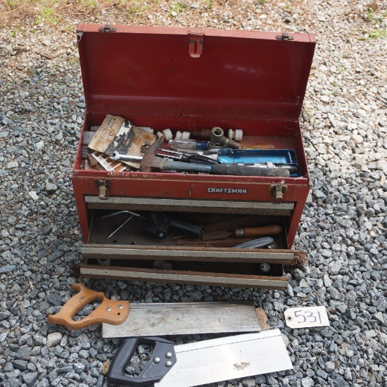TOOL BOX W/ MISC. TOOLS