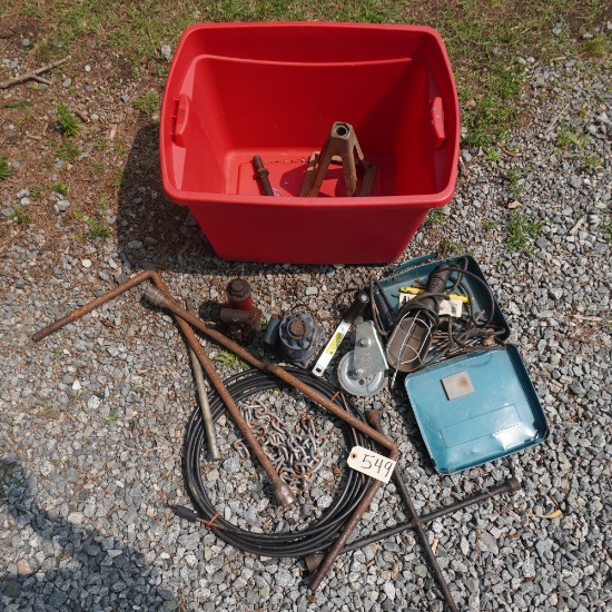 2 JACKS AND MISC. TOOLS