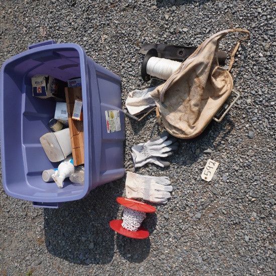 MISC. ITEMS, GLOVES, OIL