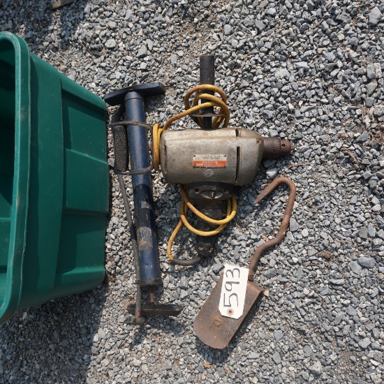 POWER DRILL AND AIR PUMP