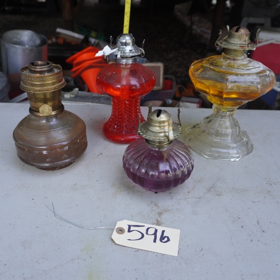 4 OIL LAMPS