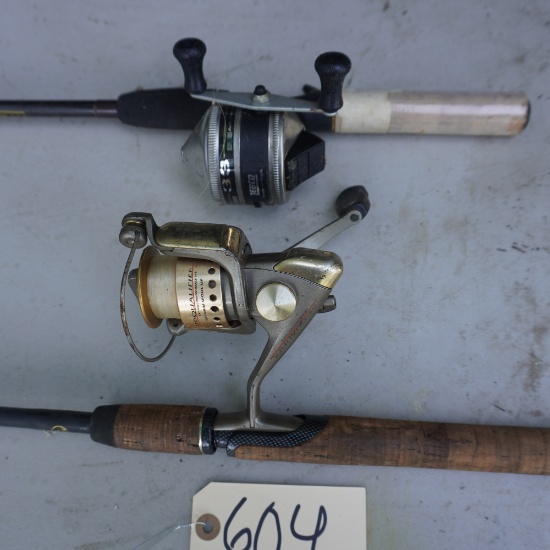 2 FISHING RODS & REEL- PROQUALIFIER
