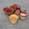 LOT OF PLASTIC POTS AND PLANTERS