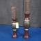 CANDLE HOLDERS W/ CANDLES
