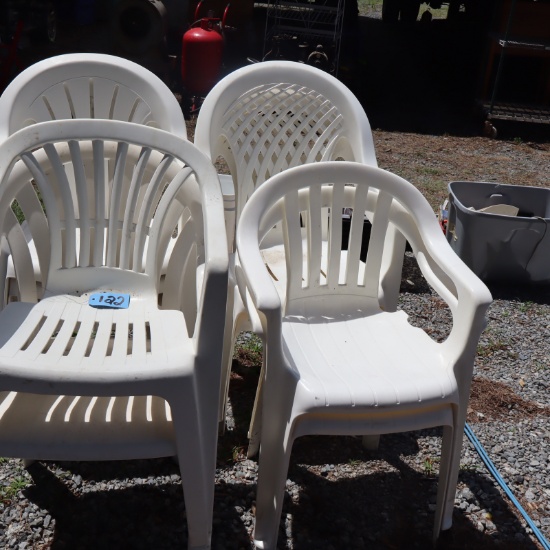 8 STACK YARD CHAIRS