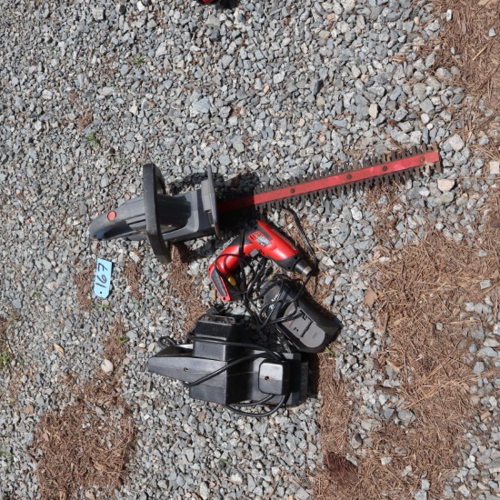 HEDGE TRIMMER, DRILL, SANDER