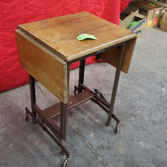 ANTIQUE TYPWRITING TABLE  36 X 16 X 27