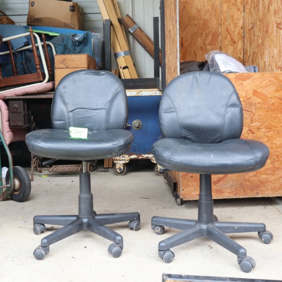 2 ROLLING OFFICE CHAIRS