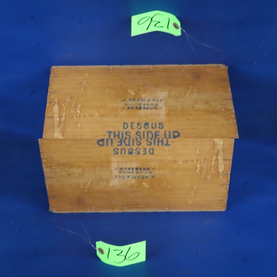 WOODEN BO  14 X 12 X 12