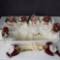 8 SANTAS ON STAND
