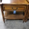 PAIR OF GLOBE END TABLES  23 X 23