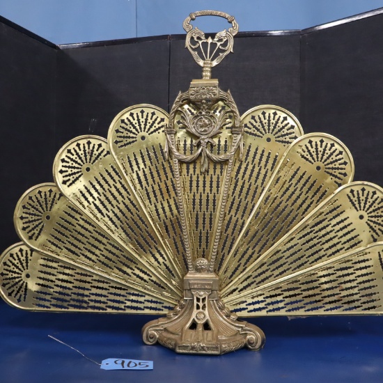 BRASS FIREPLACE SCREEN