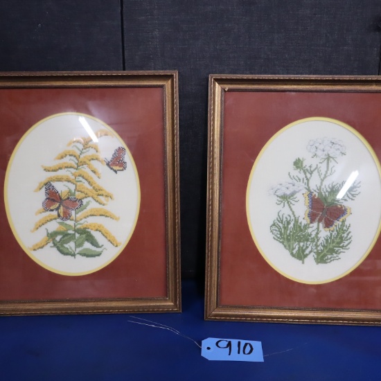 2 NEEDLEPOINT PCS  16 X 14
