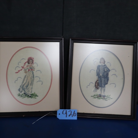 FRAMED NEEDLEPOINT PC