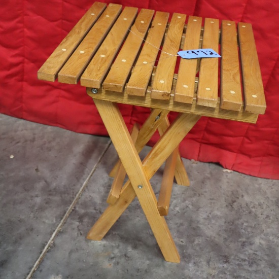 SLAT TOP FOLDING TABLE AND DOLL CHAIR