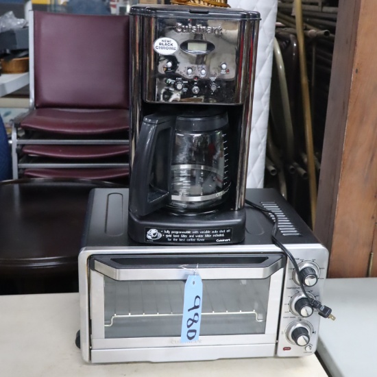 TOASTER OVEN AND CUISINART COFFEE MAKER