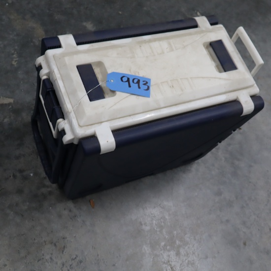 CAMPING COOLER MAKES INTO TABLE AND CHAIRS