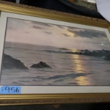 FRAMED PRINT OF THE SEA  32 X 26