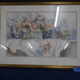 FRAMED FLORAL PRINT  26 X 36