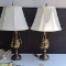 PR. OF BRASS TABLE LAMPS