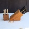 2 BLOCKS OF KITCHEN KNIVES