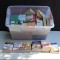 CONTAINER OF PAPER BACK BOOKS