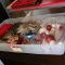 CONTAINER OF CHRISTMAS ITEMS
