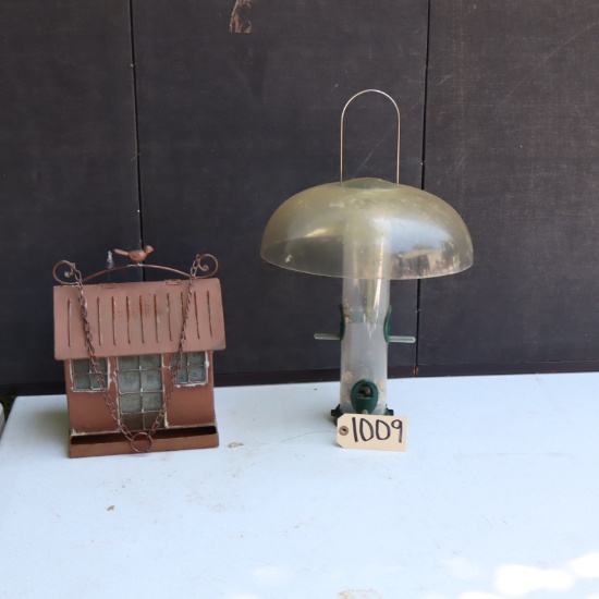 BIRD HOUSE AND FEEDER