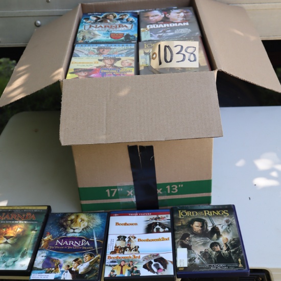BOX OF DVDS